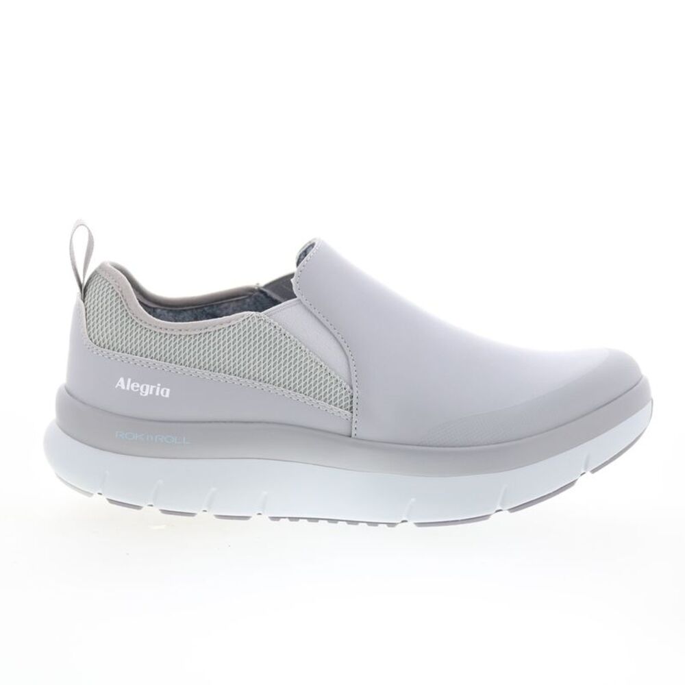 Alegria Light Gray Slip-On Sneakers